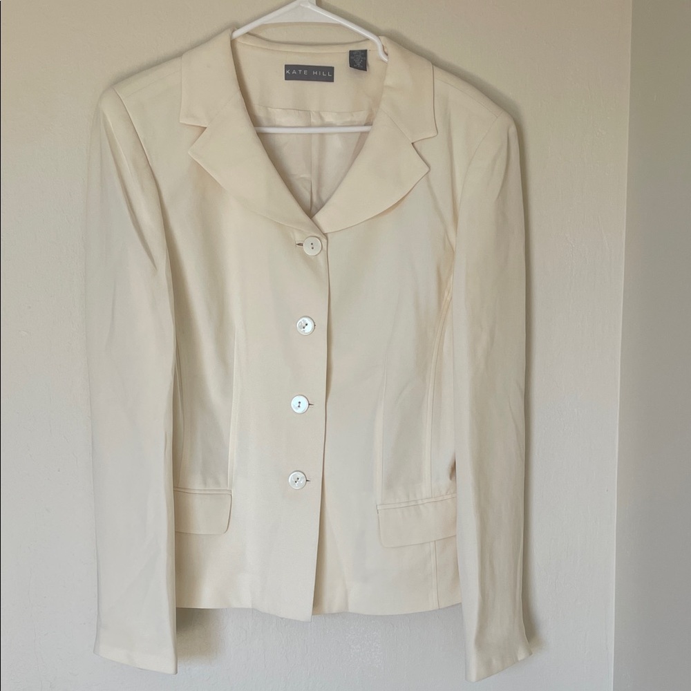 Kate Hill Ivory Women's Suit Jacket